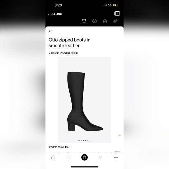 YSL Saint Laurent Paris Otto Boots Men Size EU 45 / US 12 - Picture 17 of 17